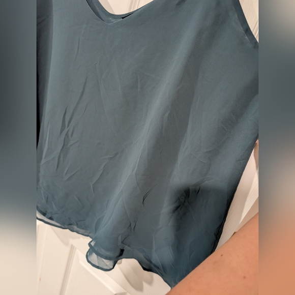 Torrid Blue Sophie Chiffon Swing Cami in Size 2 (18/20) - Picture 6 of 12